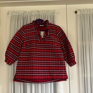 Crown and ivy red plaid shirt